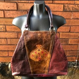Vintage brown Leather bag India